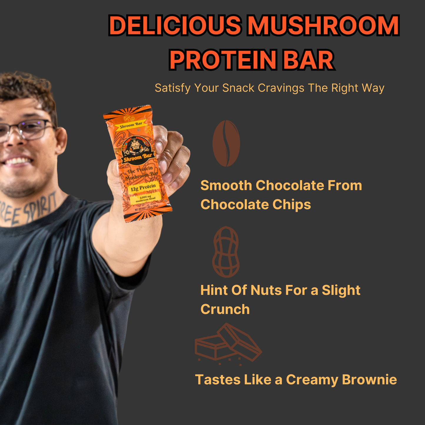 Mushroom Protein Bar